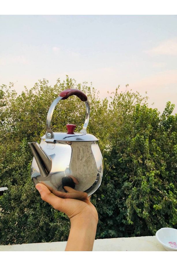 Paslanmaz Çelik Üstten Kulplu Kamp,piknik,soba Üstü,çaydanlık Tek Çaydanlık 3 Numara 3,5 Litre - 5