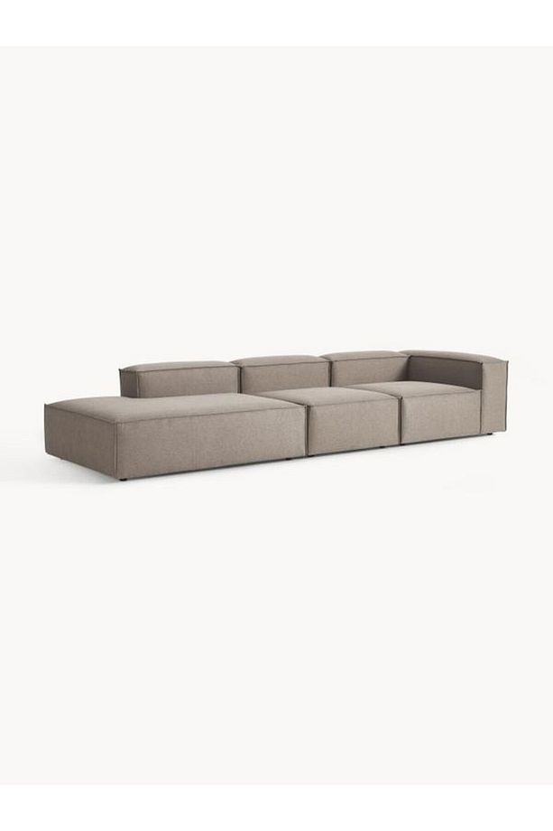 Soft Yumuşak Oturumlu Üç Modüllü Uzanmalı Modüler Kanepe, Keten - InNature Home - 3