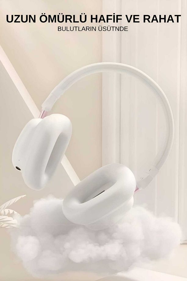H231r Kablosuz Kulak Üstü Bluetooth Kulaklık Mikrofonlu V5.3 Beyaz - 6