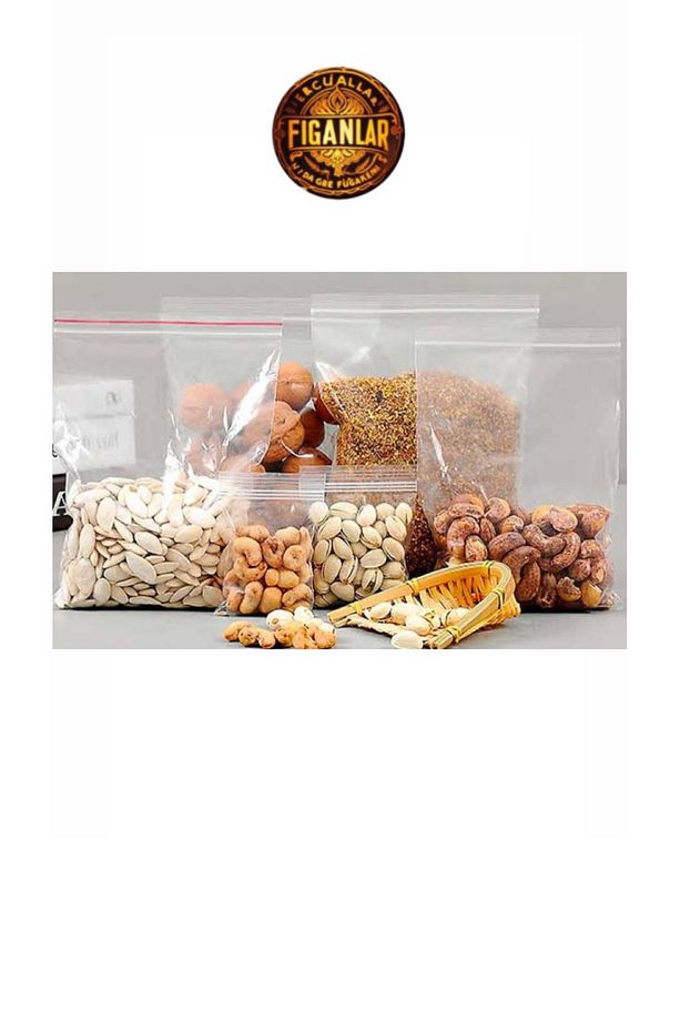 Lokum Hurma  Çerez Poşeti 9x11 Kilitli Poşet Kilitli Torba 100 Adet - 6