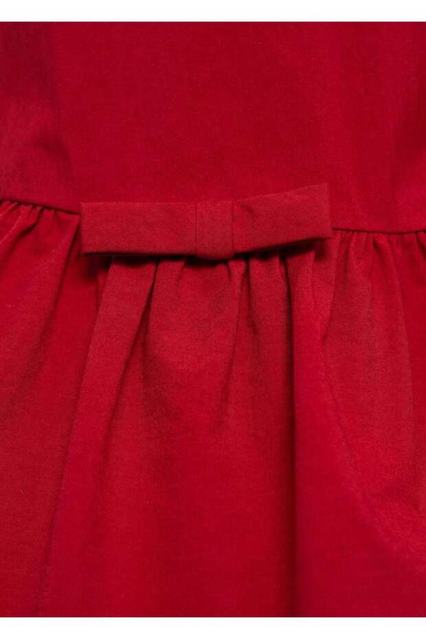 İnce askılı volanlı elbise - 7