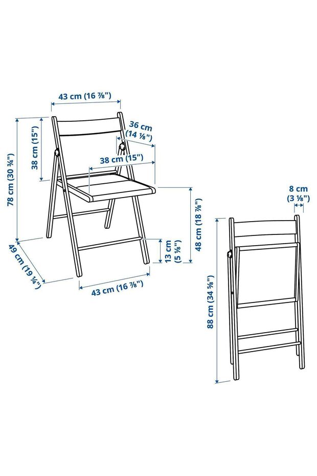 FRÖSVI katlanır sandalye - 2
