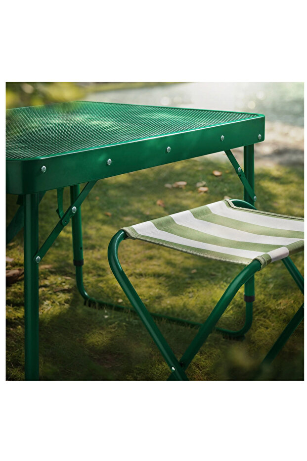 NEMOSTORE IKEA STRANDÖN katlanabilir tabure, yeşil, 29x41x40 cm - 4