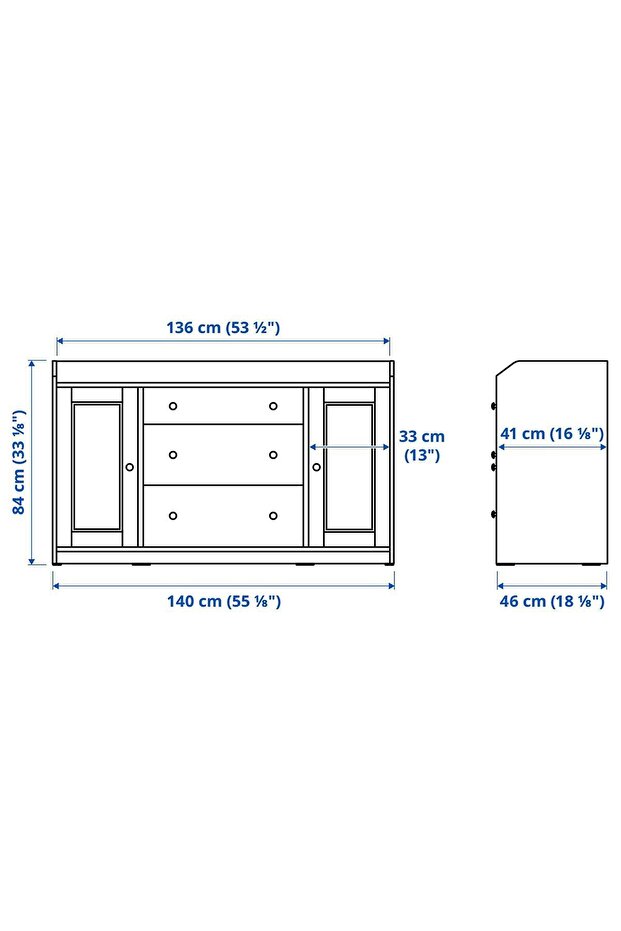 dolap, gri, 140x84 cm - 8