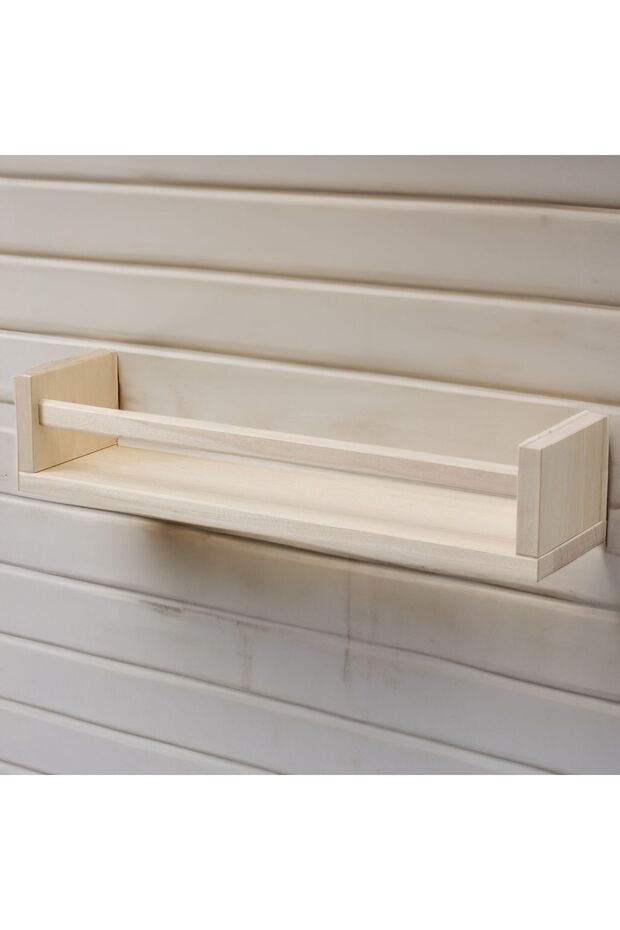 BEKVAM Spice Rack رف حائط إطار رف كتاب رف خشبي 40x10x9 سم