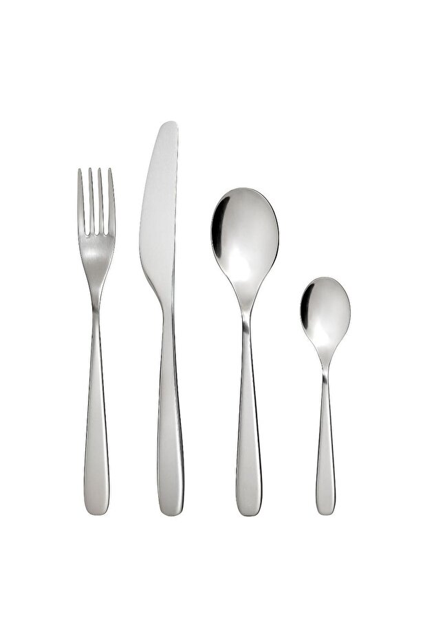 Mopsıg Çatal Bıçak Kaşık Seti, Paslanmaz Çelik, 16 Parça - 1