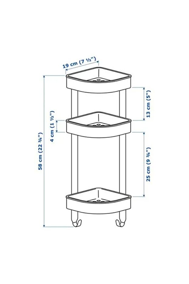 Paslanmaz Çelik Duş Sepeti - 4