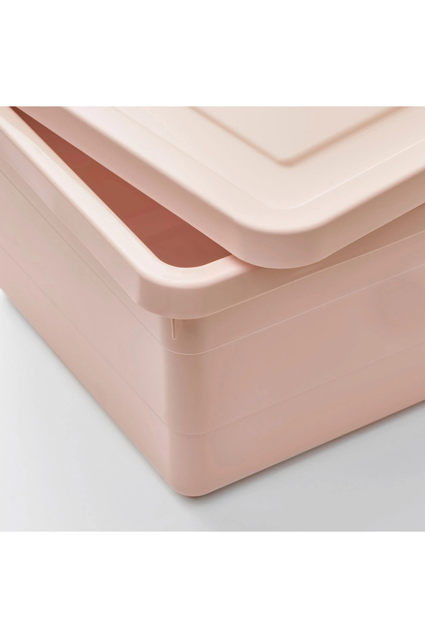 Pembe Kapaklı Saklama Kutusu SOCKERBIT 38x25x15 cm - 4