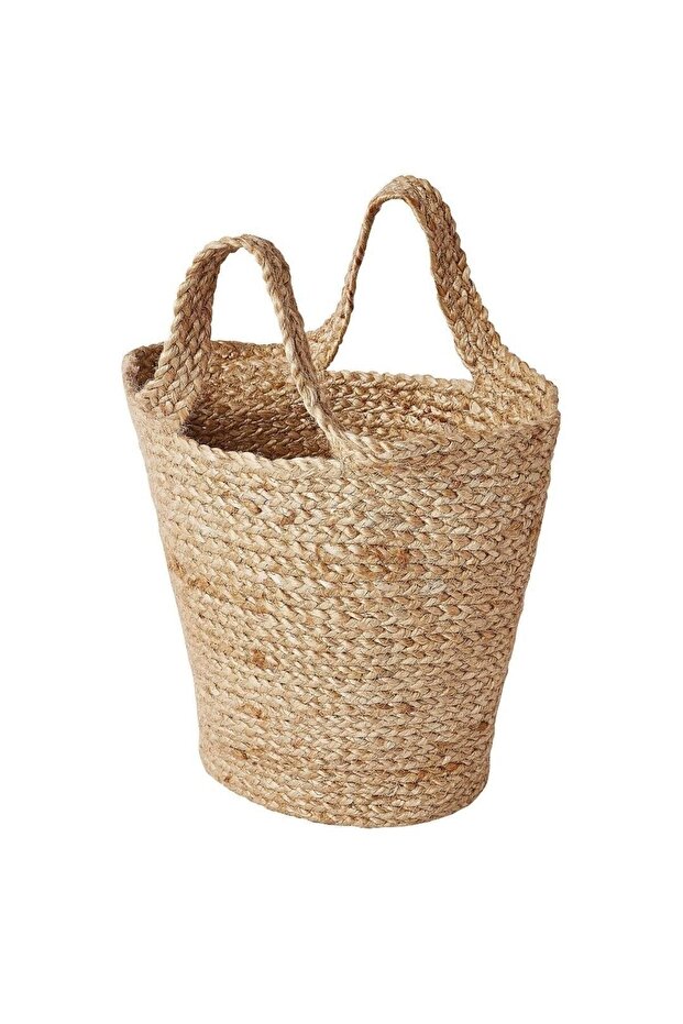 Tolknıng Örme Sepet, Örme Sepet Çanta, Jüt 20x30  cm - 1