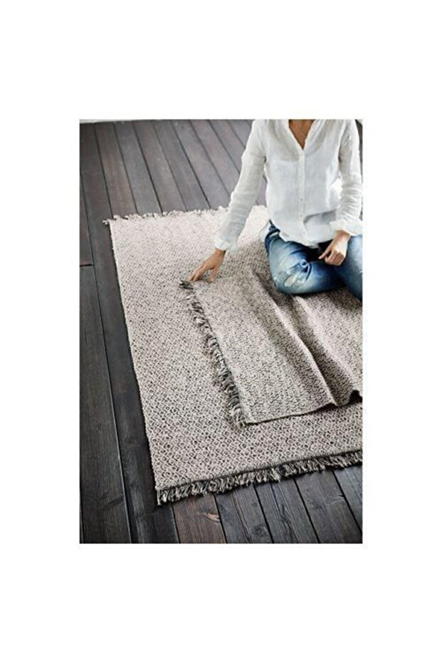 Rörkar Halı, Siyah-natürel - 4