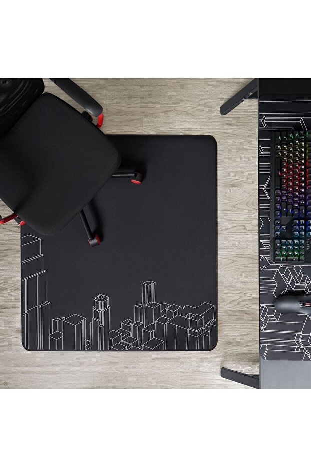 Floor Protector, Mouse Pad, Black, 110X100 - 2