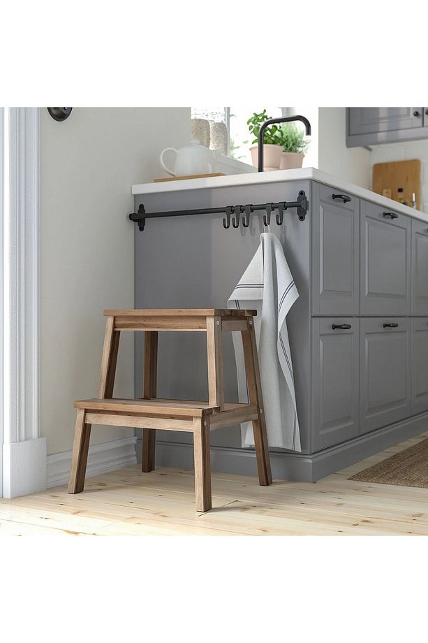 TABURE IKEA AHŞAP BASAMAK BANYO BASAMAĞI MUTFAK BASAMAĞI MUTFAK TABURESİ - 2