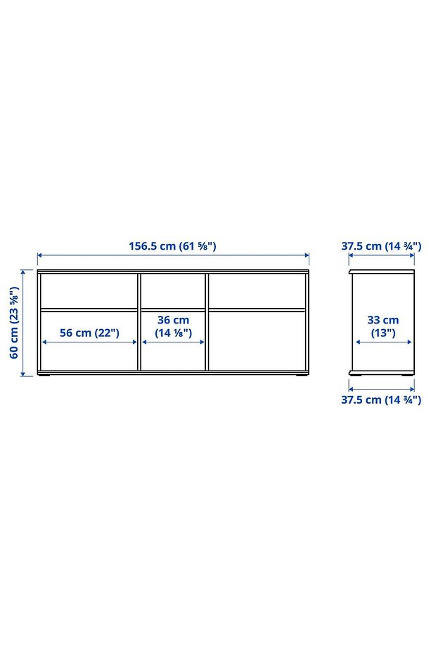 Mavi-siyah 156x38x60 Cm Tv Sehpası Modern Ve Sade, - 7