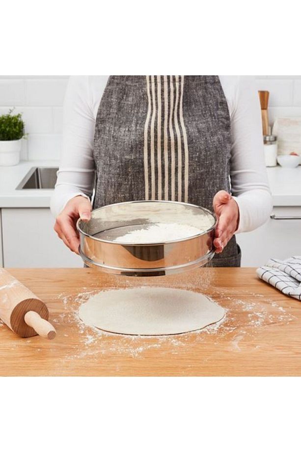 Un Eleği Elek Pratik Çelik Çap 23 Cm Pratik Paslanmaz Çelik Un Eleği Kaliteli Ikea - 3