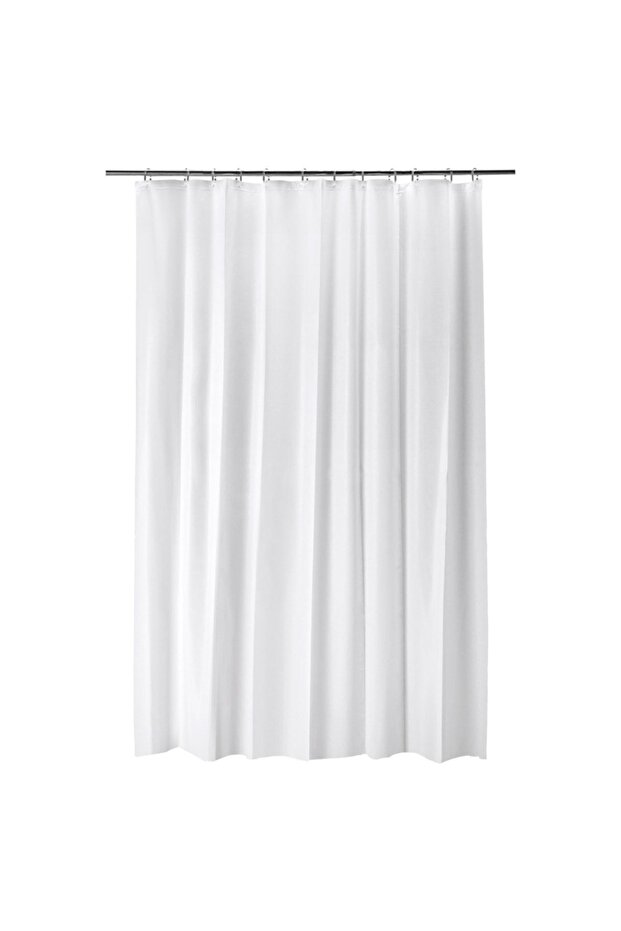 White Shower Curtain - 1