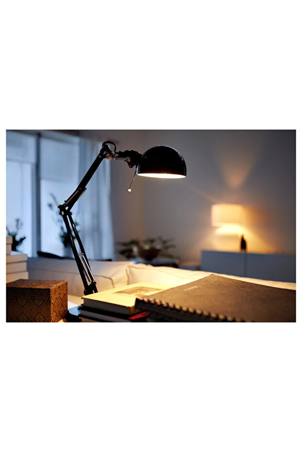 FORSÅ siyah 35 cm çalışma lambası - 5