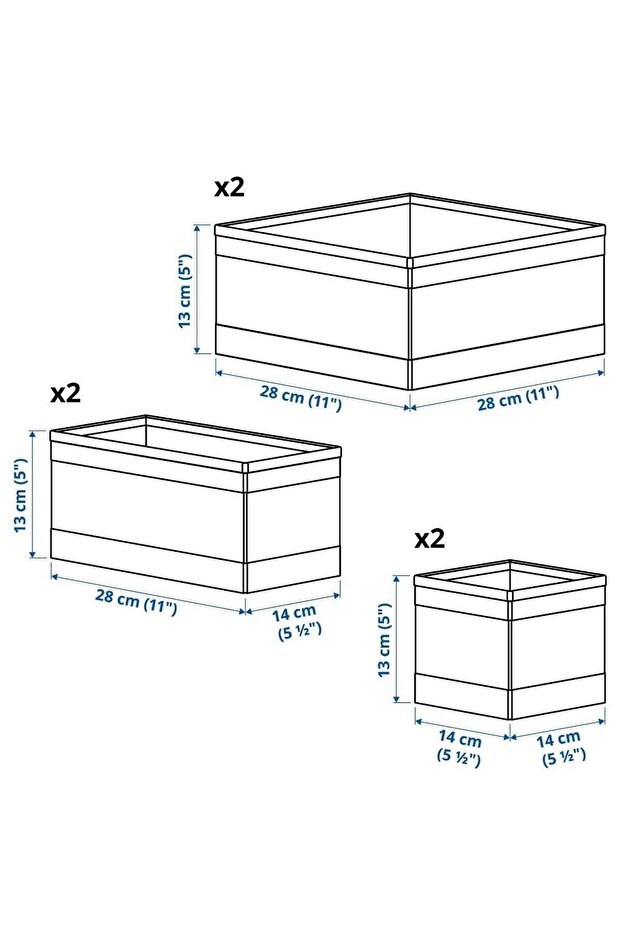 مجموعة صناديق STD Skubb، باللون الأبيض الكلاسيكي - 4