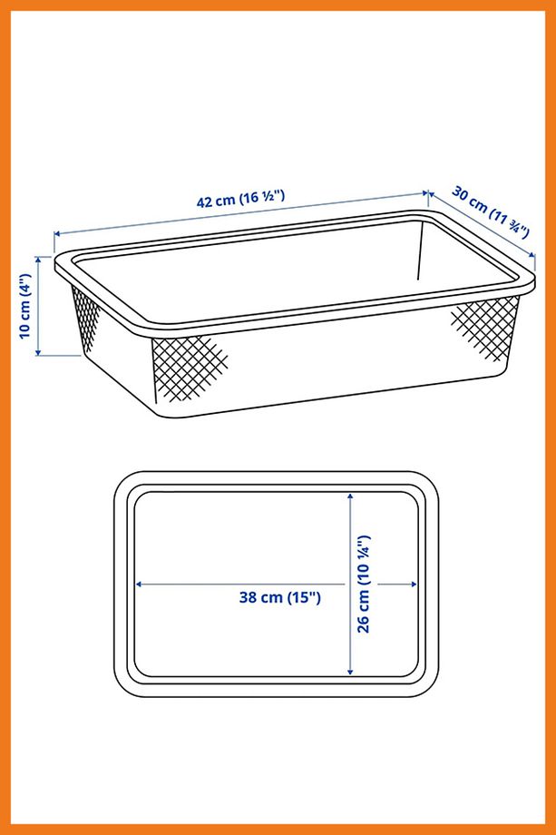 Saklama Kutusu Fonksiyonel Organize Edici Oyuncak Kutusu Yeşil Rengi 42 x 30 x 10 cm - 4