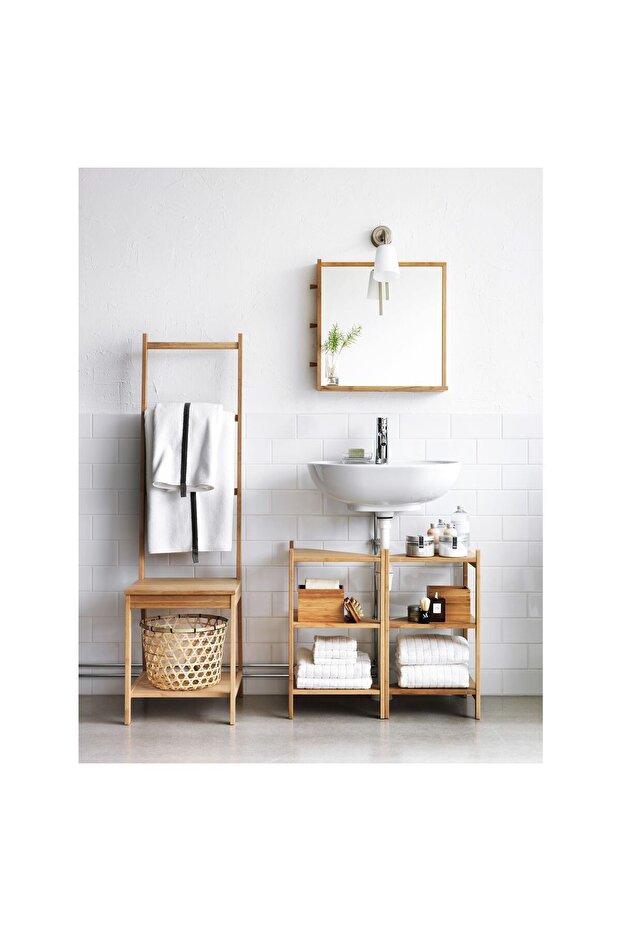 raf ünitesi, bambu, 34x60 cm - 1