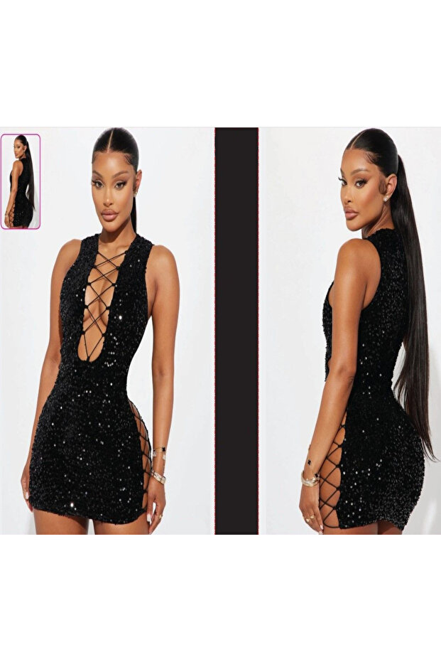 DEKOLTELİ MİNİ GECE ELSİBE - 1