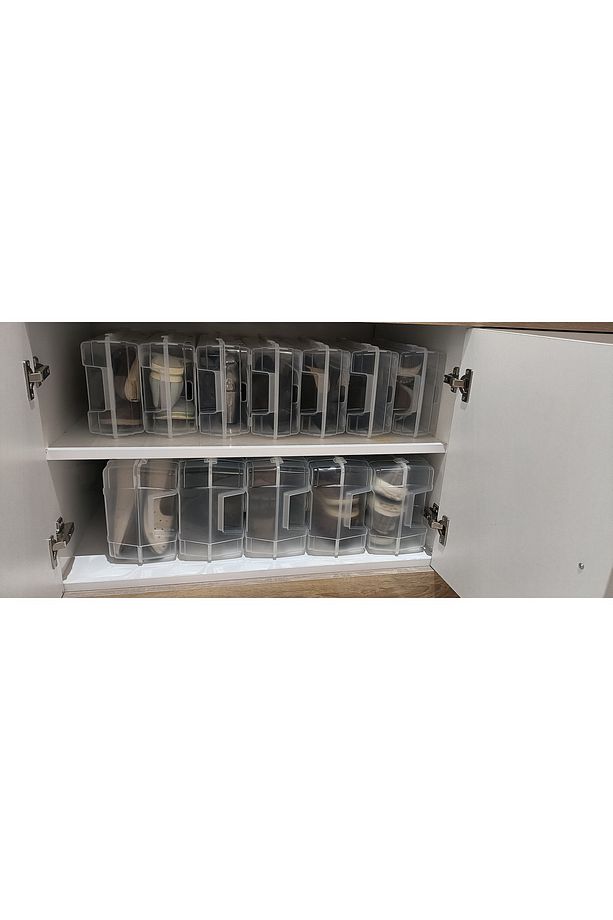 Bafhome Şeffaf Kadın Ayakkabı Kutusu 10 Lu Paket - 3