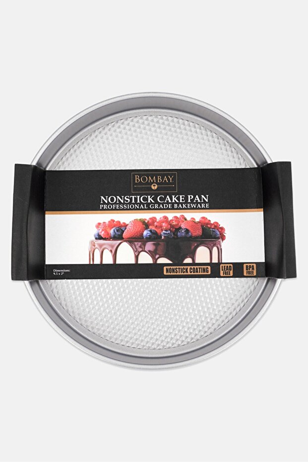 Round Shape Non Stick Cake Pan 24 D cm, Metallic Grey