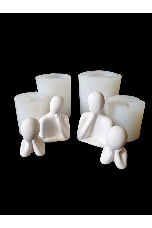 Silikon Kalıp Aile 4 Parça 9,8 Ve 2 X 6 Cm - 1