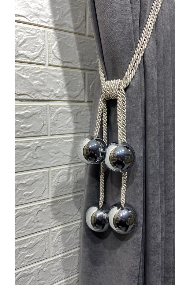 Curtain Accessory Corneche Tactical Metal 4 Ball Luxury Bracelet 1 PIECE CORNICH IS INSTALLED