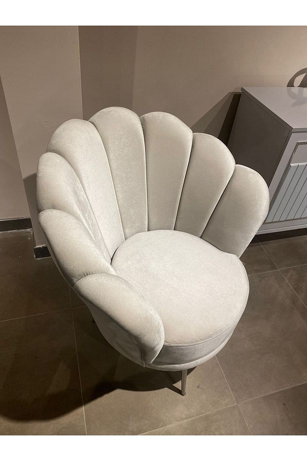 Papatya Krem Berjer Krom Ayak, Ofis, Kuaför, Bekleme Salonu - 2