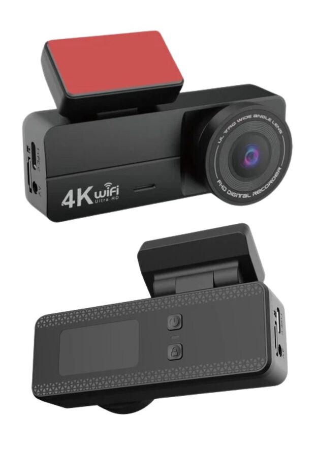 4K Ultra Hd Araç Kamerası Araç Için Ekranlı Ön Kamera Video Kaydedici - 2