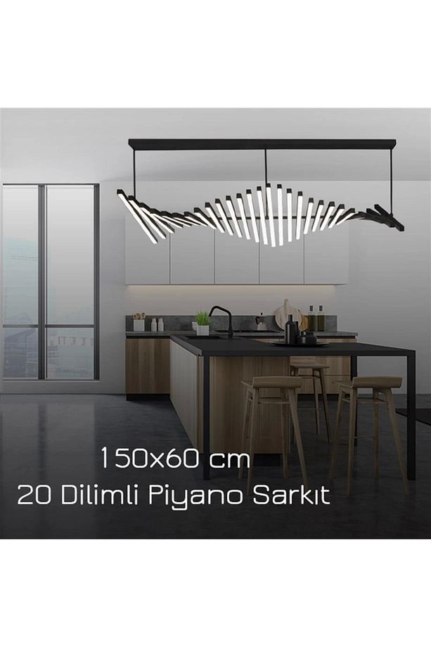 Lüks Modern Ledli Piyano Avize Günışığı Mutfak Üzeri Aydınlatma Ve Sarkıt Avize - 3