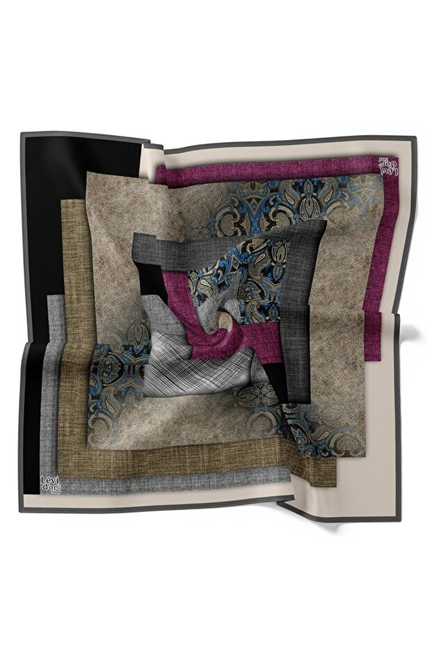 Crystal Scarf Classic Sport Geometric Pattern