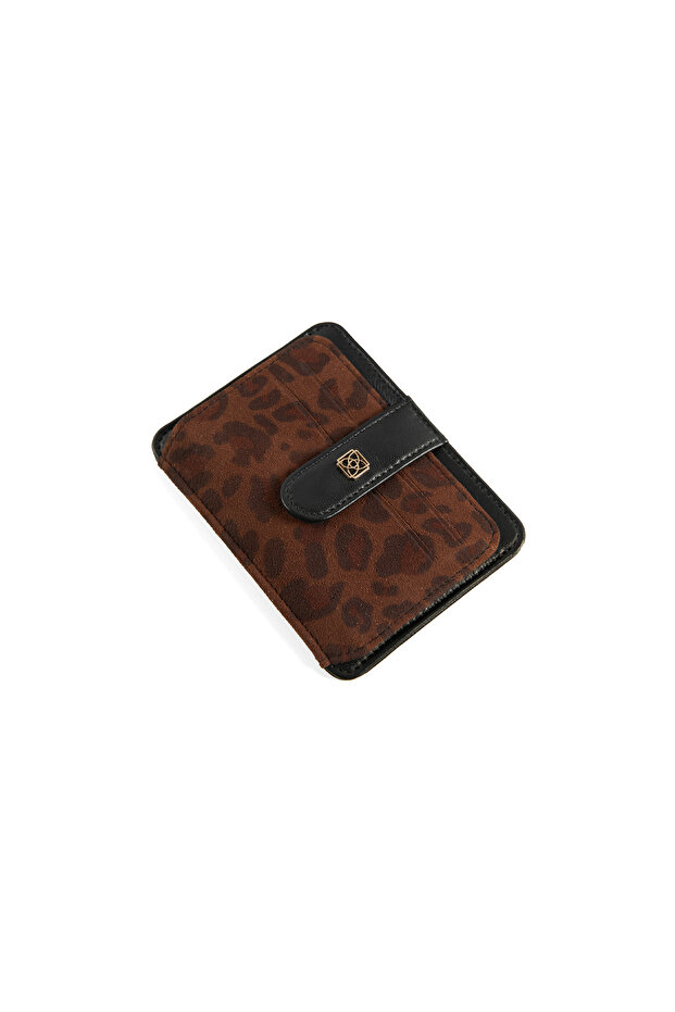 Diona Leopar Baskılı Kadın Cüzdan - 1