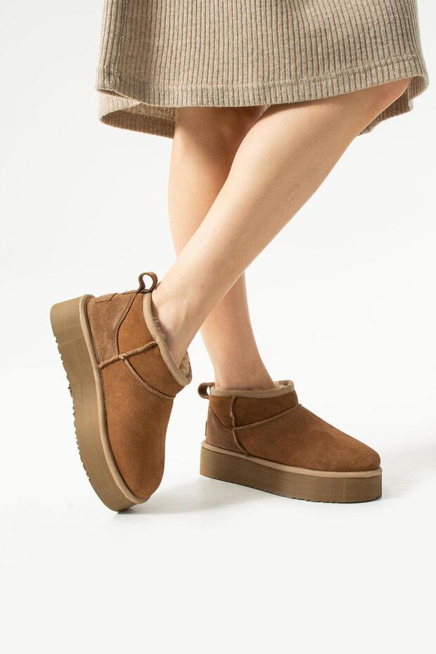 Kadın Kürklü Bot Taba - 1