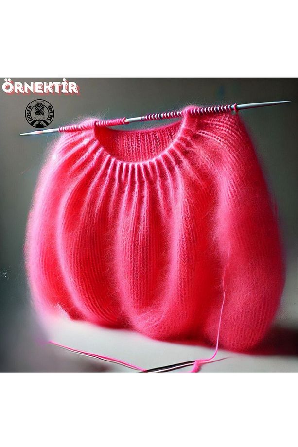 Moher Florasan Şeker El Örgü Ipi Pempe Yumaklar 100gr - 4