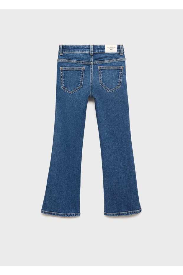 Yırtmaçlı flared jean - 4