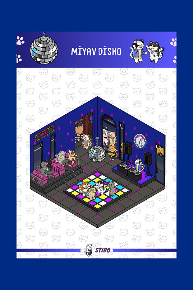 Miyav Disko Sticker Puzzle - 3