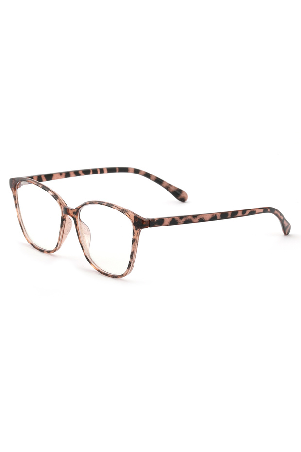 Ultra Flexible Lightweight Cat Eyes Leopard Pattern Blue Light Protection Women's Glasses