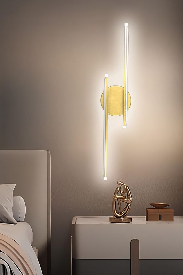 Sare Aplik Modern Tasarım Eskitme Renk - Gün Işığı Ledli Banyo - Mutfak - Salon Led Duvar Aplik - 4