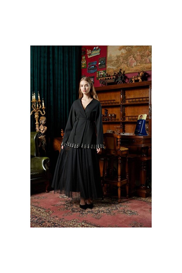 Taşlı Premium Ceket - 1