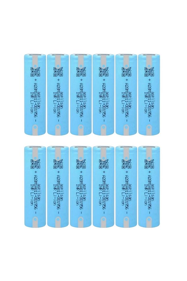Aspilsan A28 Başlıksız Puntalı 3.7V 2900mAh 25A Discharge Şarjlı Li-ion Pil 12 Adet Set - 1
