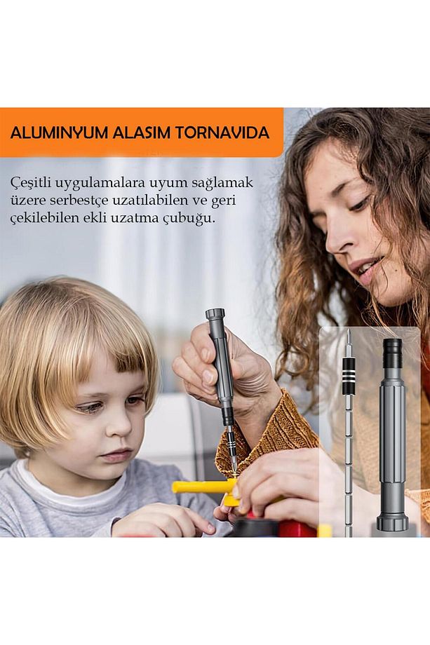 150 si 1 Arada Manyetik Hassas Tornavida Seti KS-840150 - 6