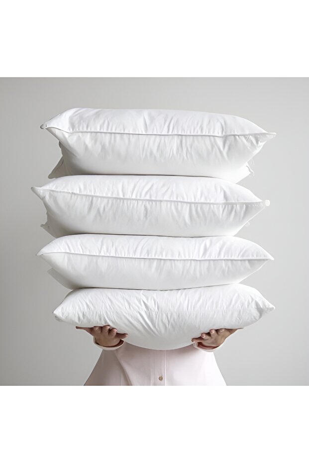 4 Nonwonen Pillows Ecotouch 100% Silicone Filled | Ultra Soft | 50X70 cm | Vacuum / Rollpack