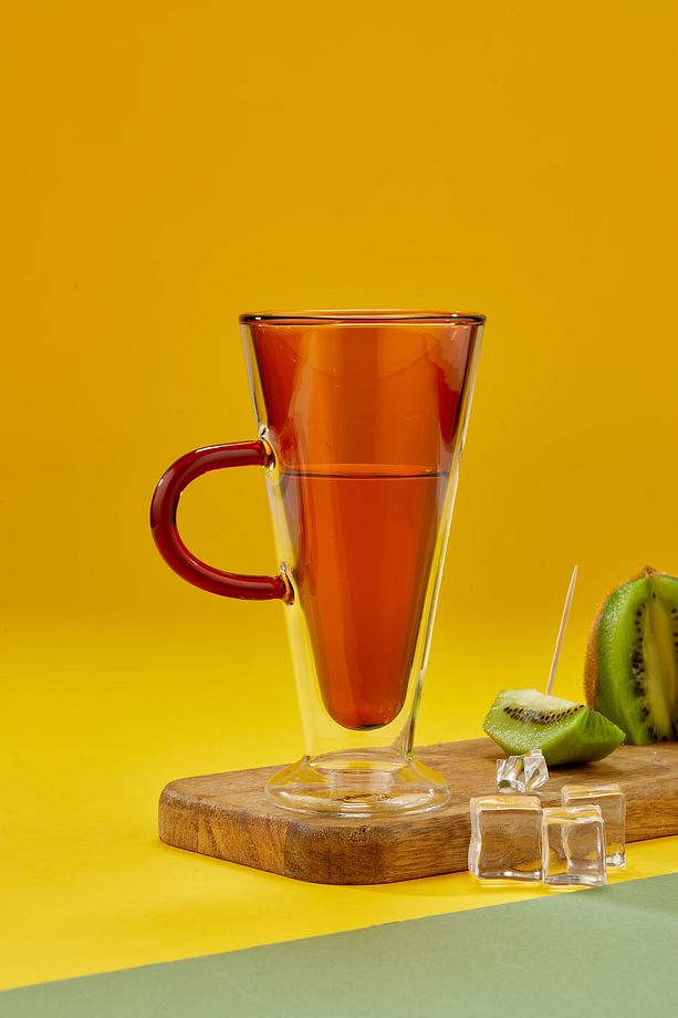 Çift Cidarlı 230 ml Borosilikat Çay Kahve Nescafe Ve Meşrubat Bardağı El Yakmaz Kokteyl Bardak - 2