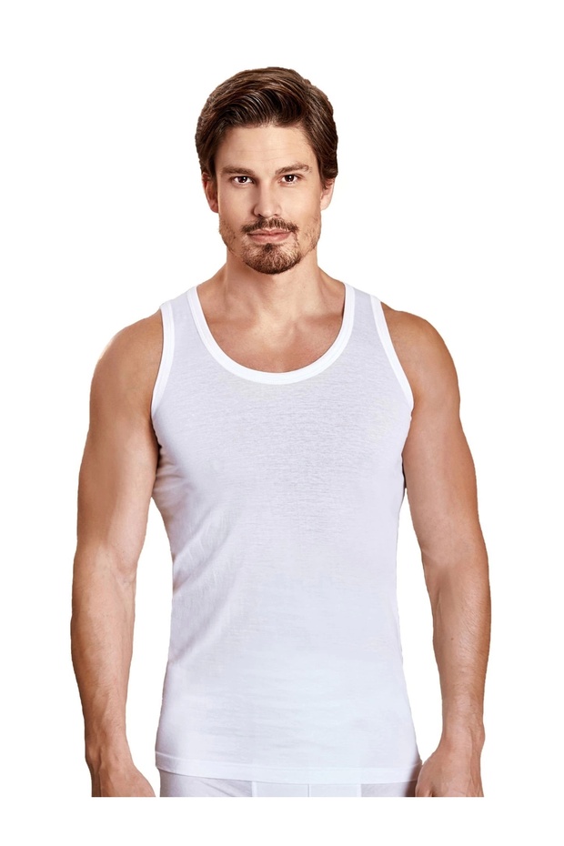 6 Pieces 100% Cotton Classic Men's Tank Top