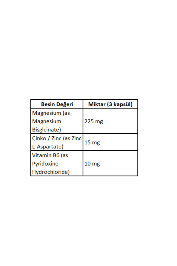Zma 120 Kapsül ( Veggie - Bitkisel Kapsül ) Vitamin Mineral - 3