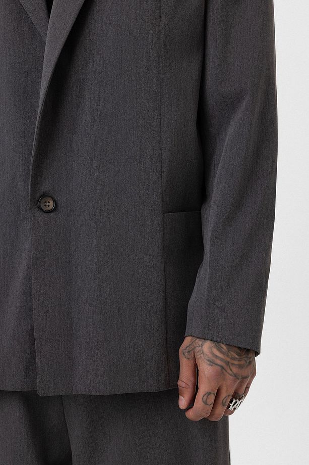 Oversize Blazer Ceket Antrasit - 7