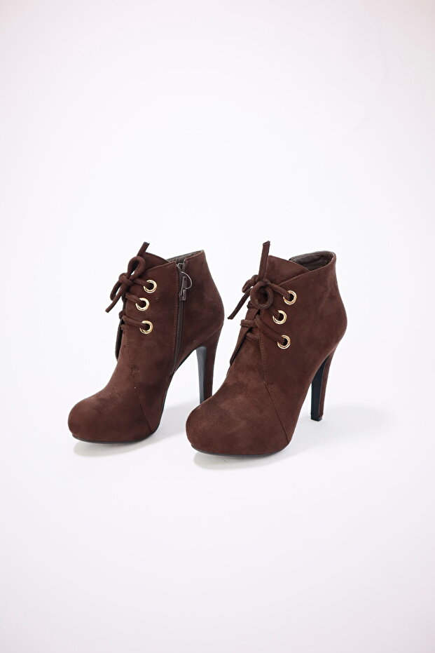 Women's Nubuck Long Heeled Shoes