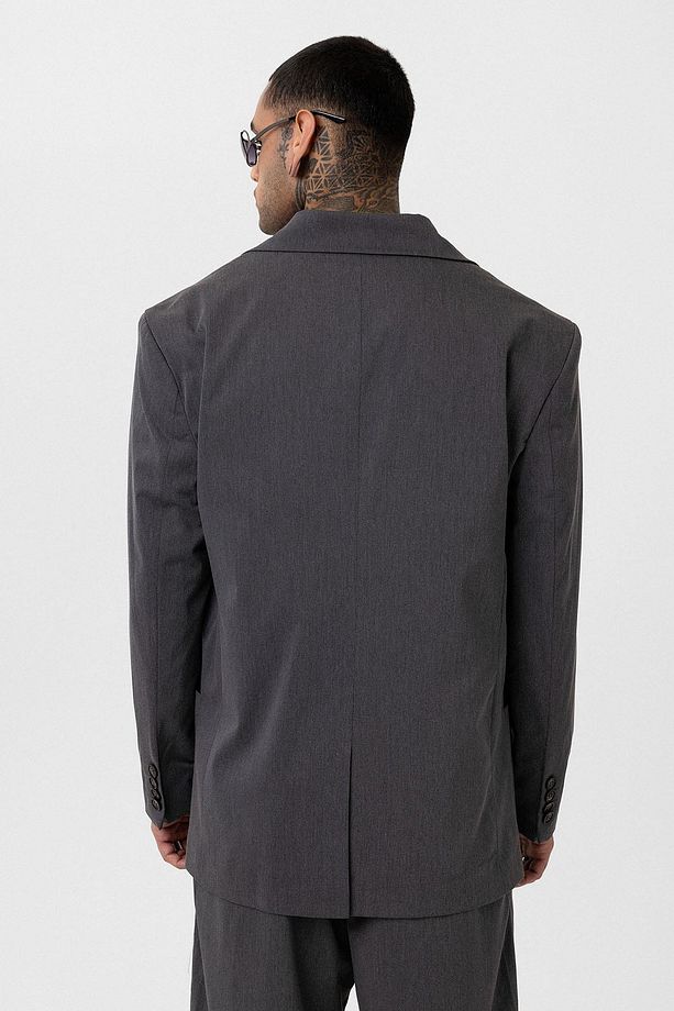 Oversize Blazer Ceket Antrasit - 8