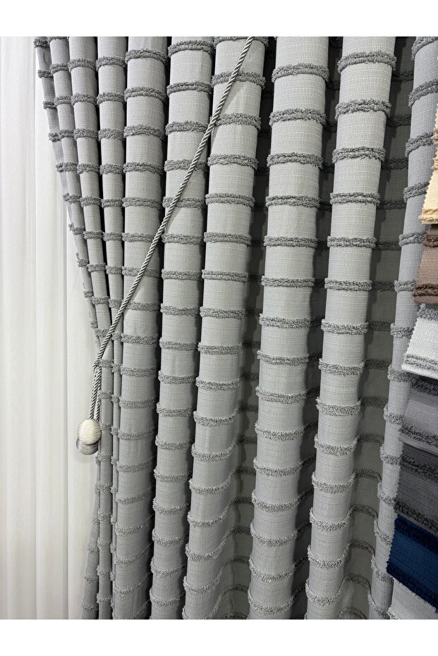 Fon perde açık gri - 4